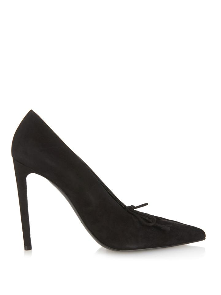 Balenciaga All Time Low High-heel Suede Pumps