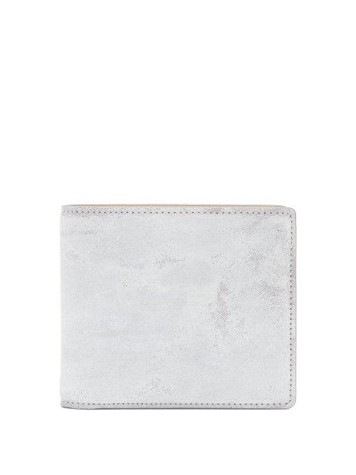 Matchesfashion.com Maison Margiela - Bar-tack Painted-suede Bi-fold Wallet - Mens - White