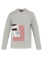 Matchesfashion.com United Standard - Logo Print Cotton T Shirt - Mens - Grey