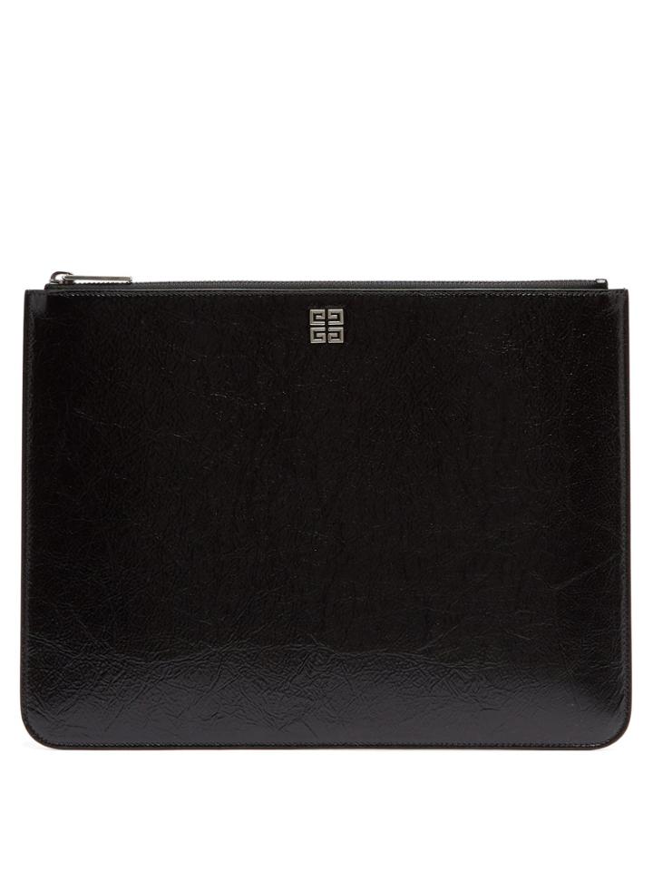 Givenchy Large Leather Zipped Pouch