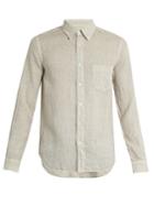 120 Lino Spot-print Linen Shirt