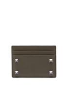 Matchesfashion.com Valentino - Rockstud Leather Cardholder - Mens - Green