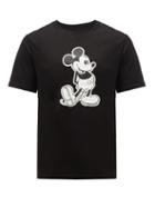 Matchesfashion.com Takahiromiyashita Thesoloist. - Mickey Mouse-print Cotton-jersey T-shirt - Mens - Black