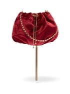 Matchesfashion.com Rosantica By Michela Panero - Fatale Velvet Shoulder Bag - Womens - Burgundy Multi