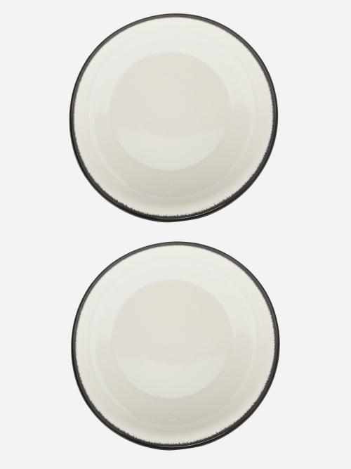 Serax - X Ann Demeulemeester Set Of Two Porcelain Dishes - Black White