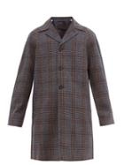 Matchesfashion.com Prada - Glen Plaid Wool Overcoat - Mens - Multi