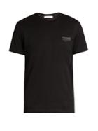 Givenchy Cuban-fit Leather-logo T-shirt