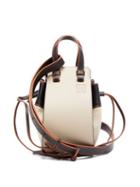 Matchesfashion.com Loewe - Hammock Mini Leather And Canvas Cross-body Bag - Womens - Ivory Multi