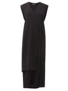 Matchesfashion.com Haight - Vest Wrap-front Crepe Dress - Womens - Black