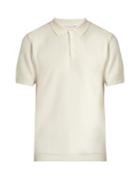 Sunspel Honeycomb-textured Cotton Polo Shirt