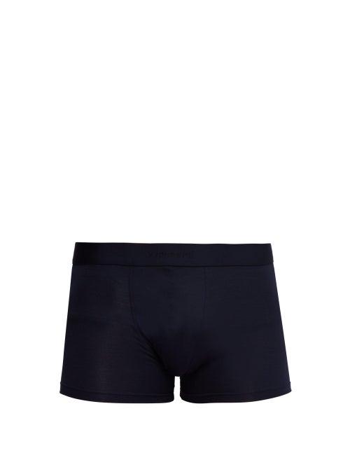 Zimmerli - 700 Pureness Stretch-jersey Boxer Briefs - Mens - Navy