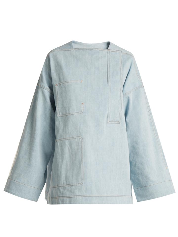 Acne Studios Beyon Oversized Denim Top