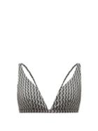 Matchesfashion.com Asceno - Cannes Wave-print Triangle Bikini Top - Womens - Grey Multi