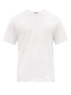 Matchesfashion.com Acne Studios - Logo Appliqu Cotton T Shirt - Mens - White