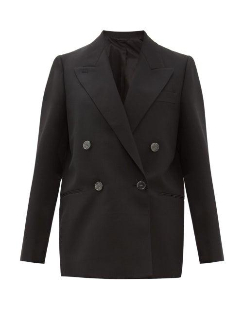 Matchesfashion.com Acne Studios - Double Breasted Canvas Blazer - Womens - Black