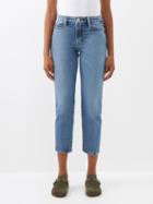 Frame - Le Nouveau Cropped Straight-leg Jeans - Womens - Blue