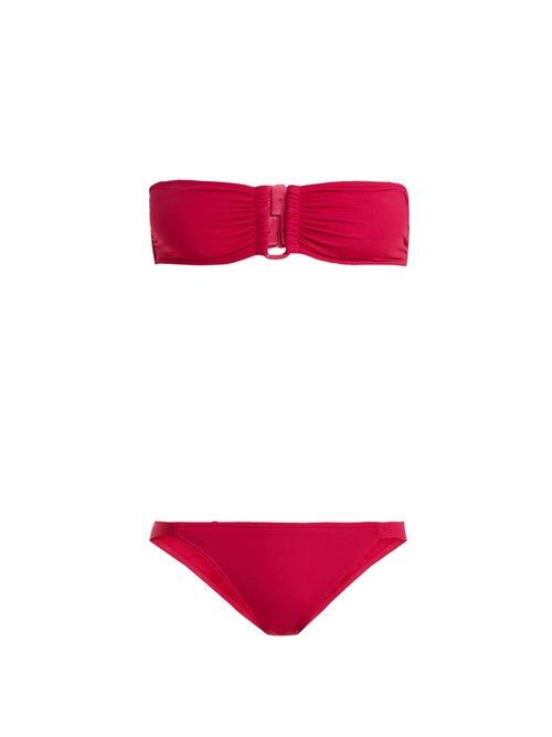 Matchesfashion.com Eres - Show Cavale U Bar Bandeau Bikini - Womens - Pink