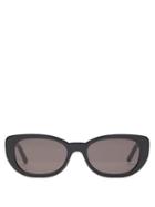 Matchesfashion.com Saint Laurent - Betty Cat Eye Acetate Sunglasses - Womens - Black