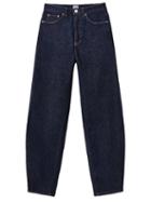 Matchesfashion.com Totme - High-rise Barrel-leg Jeans - Womens - Dark Denim