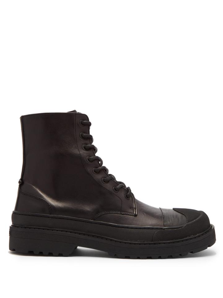 Neil Barrett Military Tank Leather Boots