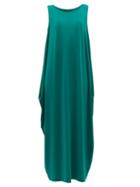 Matchesfashion.com Issey Miyake - Draped Jersey Midi Dress - Womens - Green