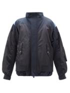 Matchesfashion.com Valentino - Patchwork Quilted Bomber Jacket - Mens - Navy