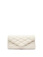 Saint Laurent - Sade Puffer Quilted-leather Clutch - Womens - Ivory