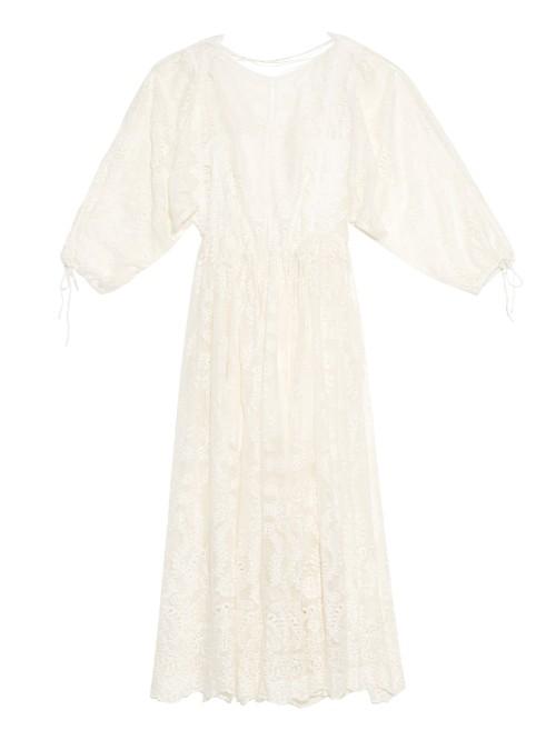 Zimmermann Alchemy Embroidered Silk Maxi Dress