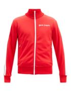 Matchesfashion.com Palm Angels - Logo-print Jersey Track Jacket - Mens - Red