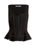 Givenchy Sweetheart-neck Peplum Top