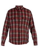 Matchesfashion.com Saint Laurent - Checked Wool Shirt - Mens - Red