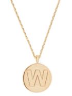 Matchesfashion.com Theodora Warre - W Charm Gold Plated Necklace - Womens - Gold
