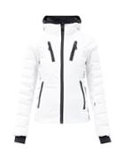 Matchesfashion.com Goldbergh - Fosfor Star-patch Quilted Down Jacket - Womens - White