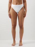 Form And Fold - The 90s Rise High-leg Bikini Briefs - Womens - Off White