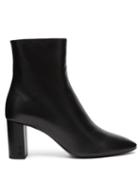 Matchesfashion.com Saint Laurent - Lou Leather Ankle Boot - Womens - Black
