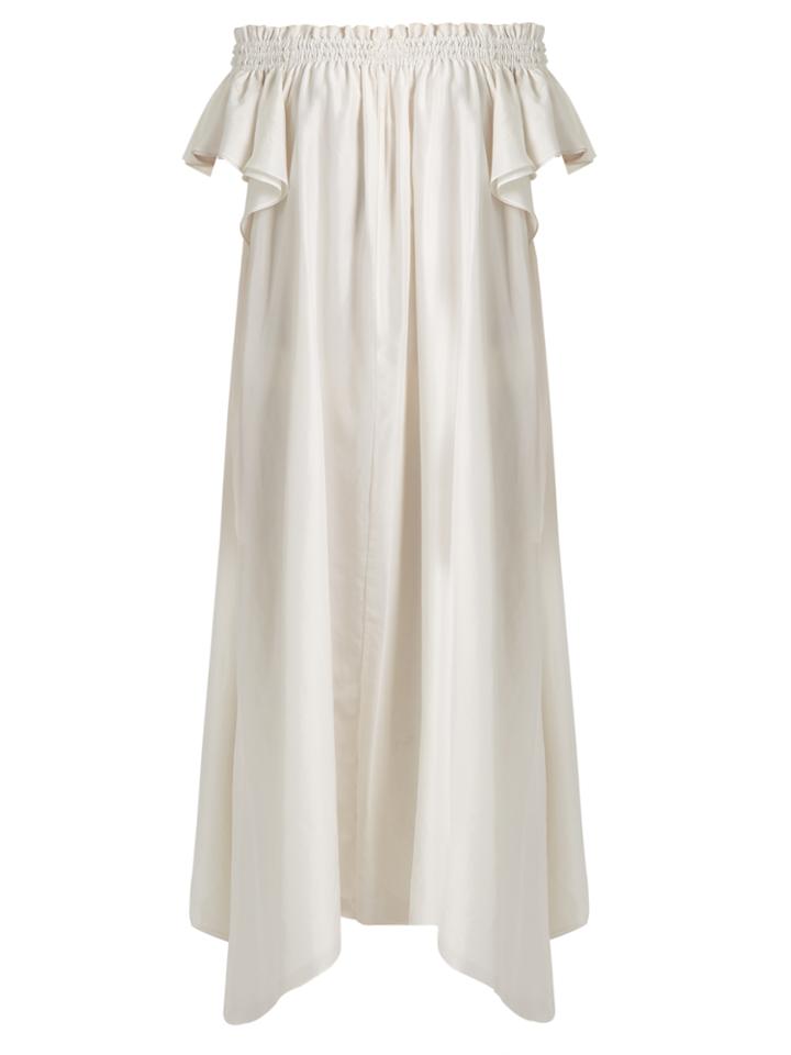 Loup Charmant Hydra Off-the-shoulder Silk Dress