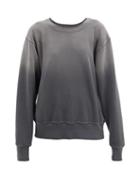 Matchesfashion.com Les Tien - Ombr Cotton-jersey Sweatshirt - Womens - Black