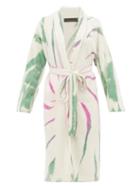 Matchesfashion.com The Elder Statesman - Cyclone Tie-dye Cashmere-blend Cardigan - Womens - Ivory Multi