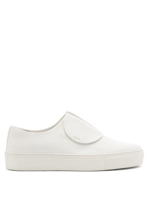 Matchesfashion.com Primury - Paper Planes Slip On Leather Trainers - Mens - White
