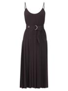 Matchesfashion.com Chlo - Pleated Crepe Midi Dress - Womens - Black
