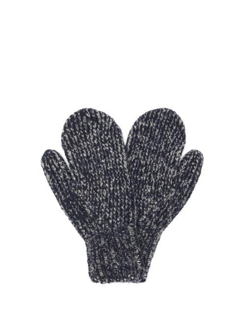 Acne Studios - Wool-blend Gloves - Mens - Grey Multi