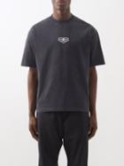 Balenciaga - Bb-embroidered Cotton-jersey T-shirt - Mens - Black White