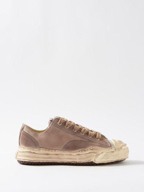 Mihara Yasuhiro - Hank Original Sole Canvas And Suede Trainers - Mens - Brown