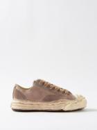 Mihara Yasuhiro - Hank Original Sole Canvas And Suede Trainers - Mens - Brown