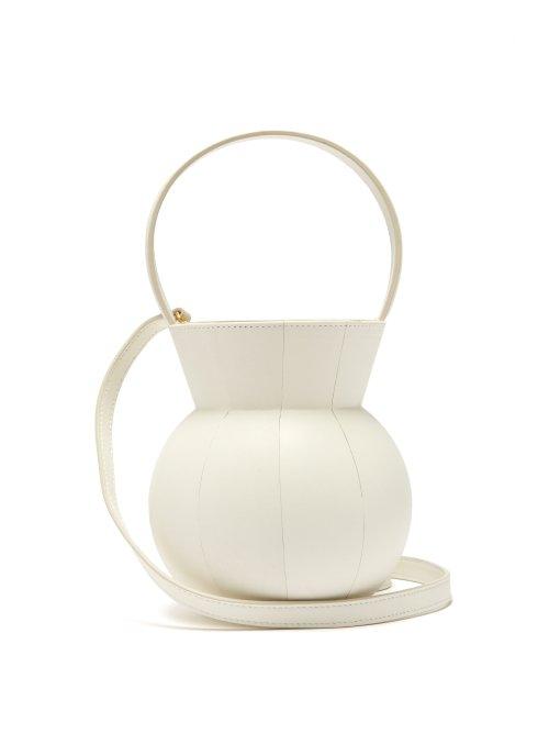 Matchesfashion.com Staud - Keaton Leather Top Handle Bag - Womens - White