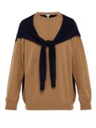 Matchesfashion.com Loewe - Tie Front Wool Blend Sweater - Mens - Beige