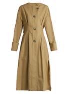 Isabel Marant Slater Cotton And Linen-blend Trench Coat