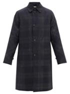 Matchesfashion.com Marni - Checked Wool Raincoat - Mens - Black