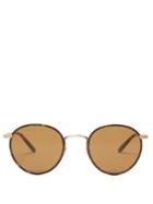 Garrett Leight Tortoiseshell Round-frame Sunglasses