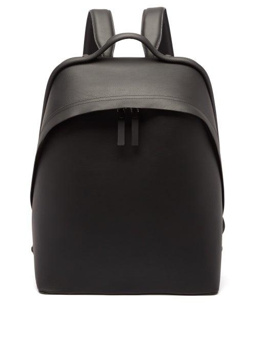 Bonastre - Grained-leather Backpack - Mens - Black
